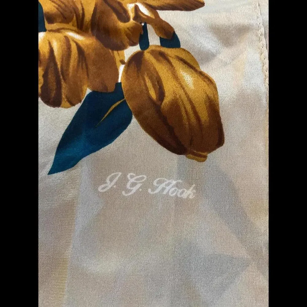 J.G. Hook Floral Scarf - Elegant Silk Blend